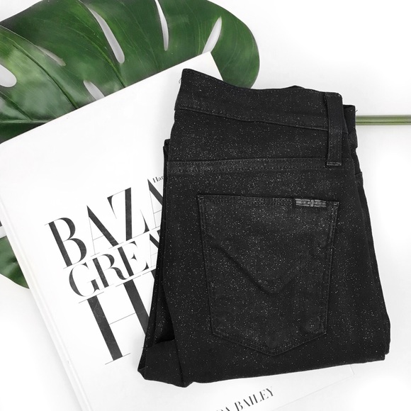 Hudson glitter skinny jeans in black - Picture 2 of 5